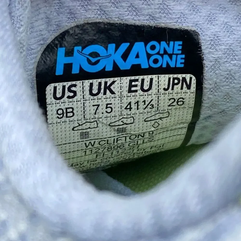 HOKA ONE ONE CLIFTON 9 - Women’s Running Shoes - SIZE 9B - Picture 10 of 10